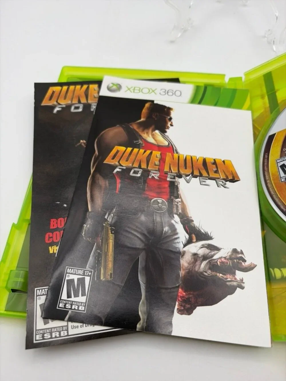 Duke Nukem Forever Microsoft Xbox 360 Complete with Manual CIB Tested Works